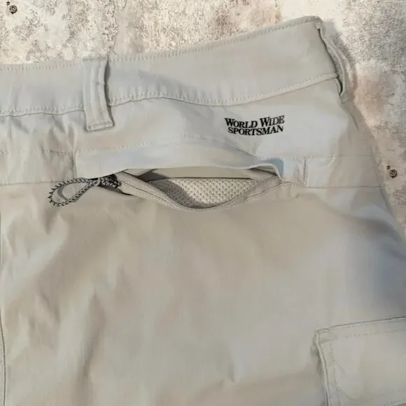 World Wide Sportsman Gray Cargo Shorts - Picture 6 of 6
